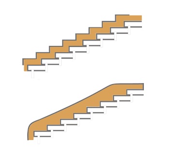 schodnice samonosných drevených schodov